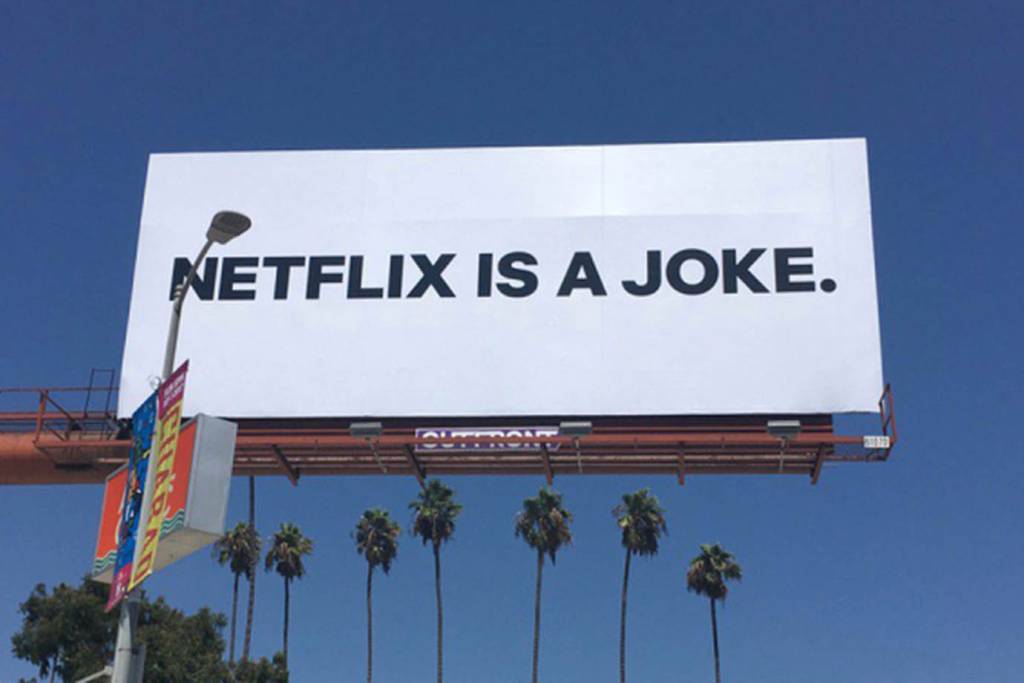 Outdoor Netflix is a Joke. marketing B2C