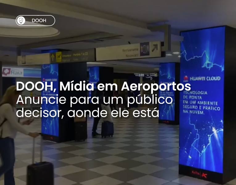 DOOH em aeroportos: mídia premium para marcas que querem autoridade