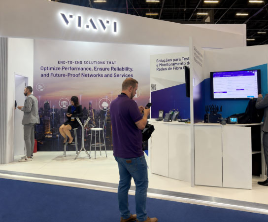 Galeria do projeto VIAVI – Stand + Totem Interativo — imagem 3