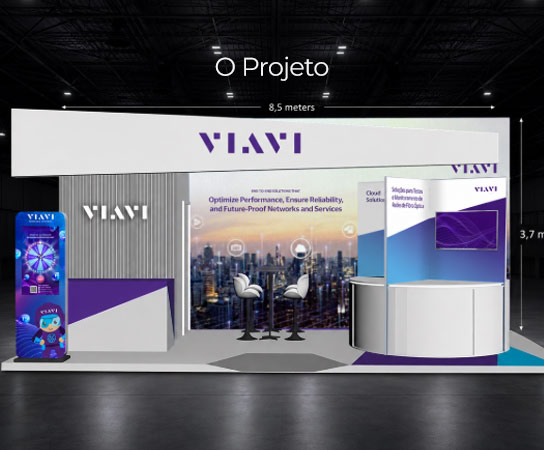 Galeria do projeto VIAVI – Stand + Totem Interativo — imagem 4